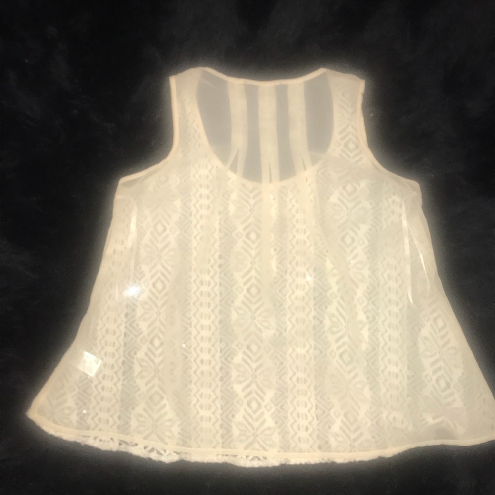 Yellow sequence silk top